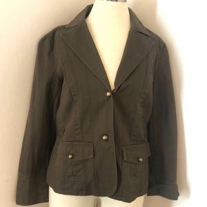 Relativity Brown Cotton Lined Jacket